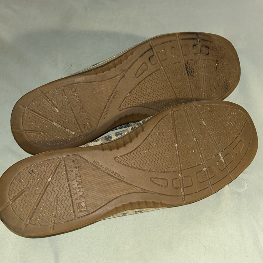 Sperry Top Sider Leopard Print With Sequins. Sz 9 - image 2